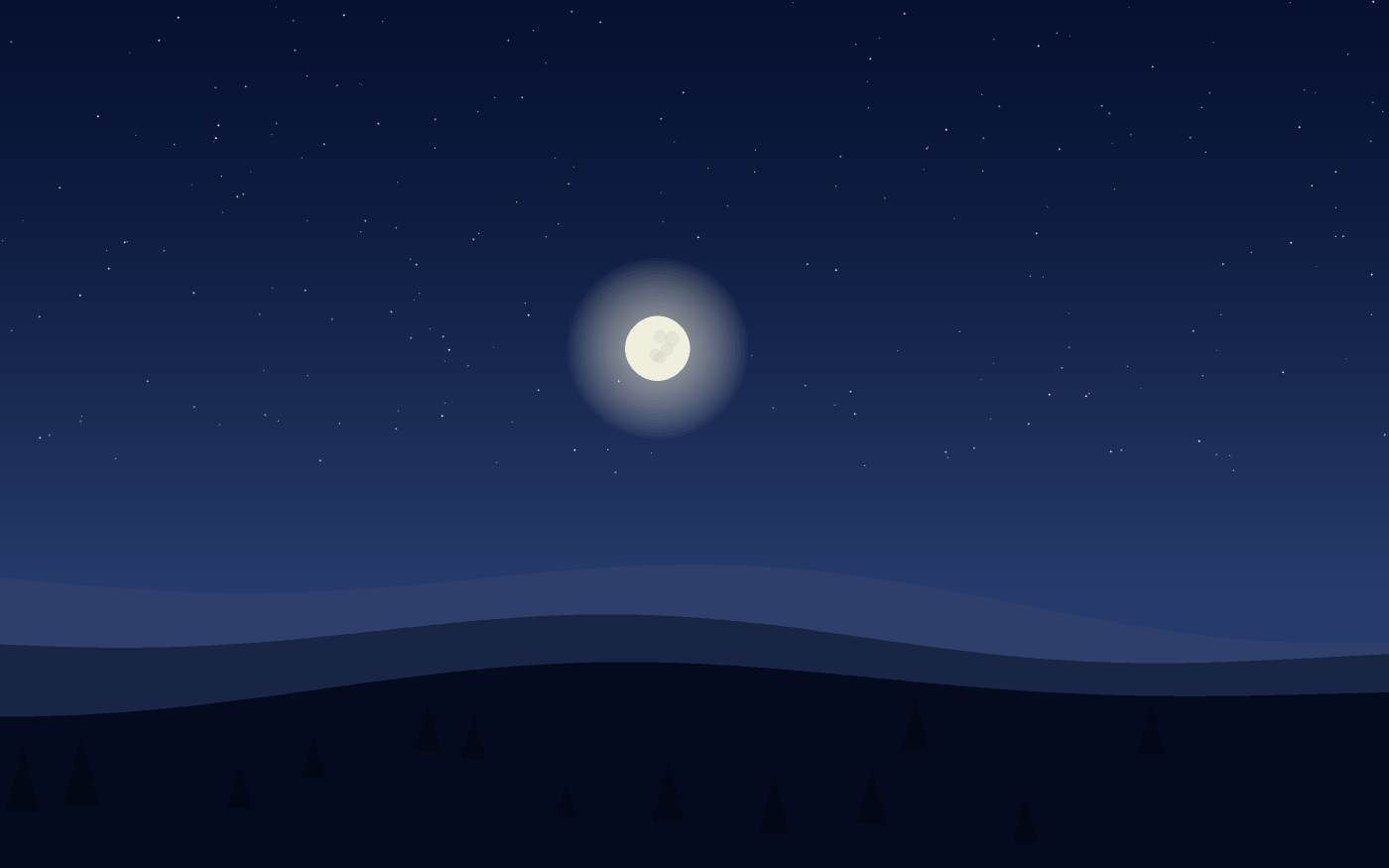 Ilustração de uma paisagem